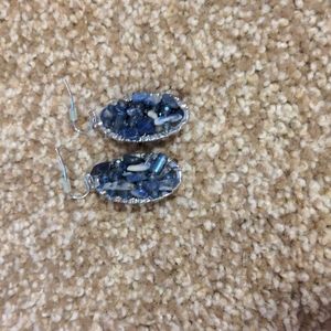 Blue dangle earrings